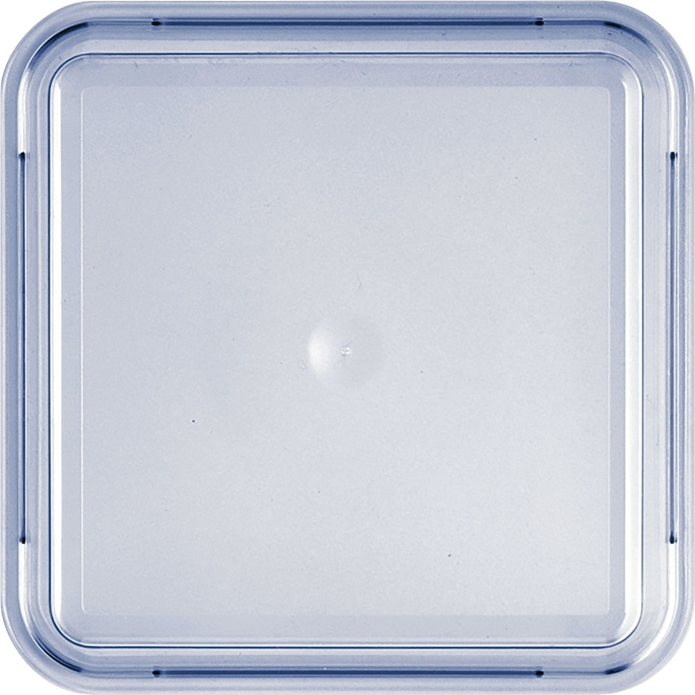 BAUSCHER kunststoffdeckel Deckel transp.-blau hoch 184 x 184 mm