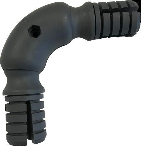 SARO Eckverbinder Kunststoff für Kantenschutzsystem Made in Europe - Ideal für den Thekenbereich im Supermarkt - Schutz vor