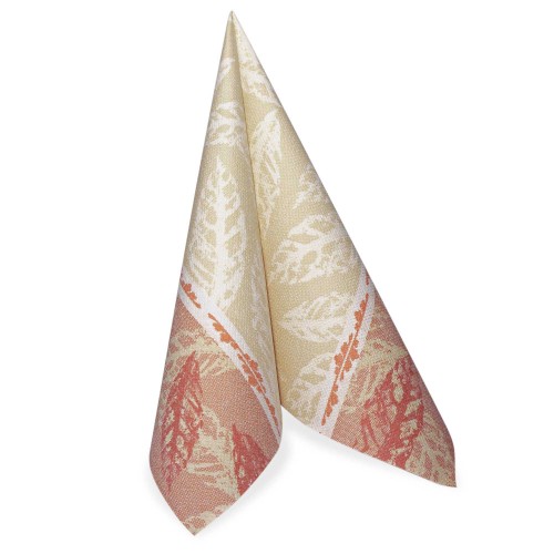 50 Servietten "ROYAL Collection" 1/4-Falz 40 cm x 40 cm rot "Autumn" von PAPSTAR