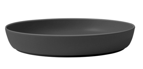Villeroy & Boch Schale flach schwarz, 24 x 4 cm, Serie Iconic La Boule, Inhalt: 1,1 Liter