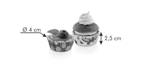 Muffin-Minikörbchen DELÍCIA ø 4 cm, 100 St., für Kinder