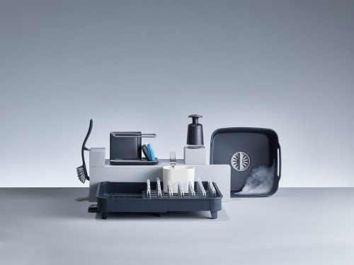 Joseph Joseph Caddy - Ordnungshelfer für das Spülbecken, klein - dunkelgrau