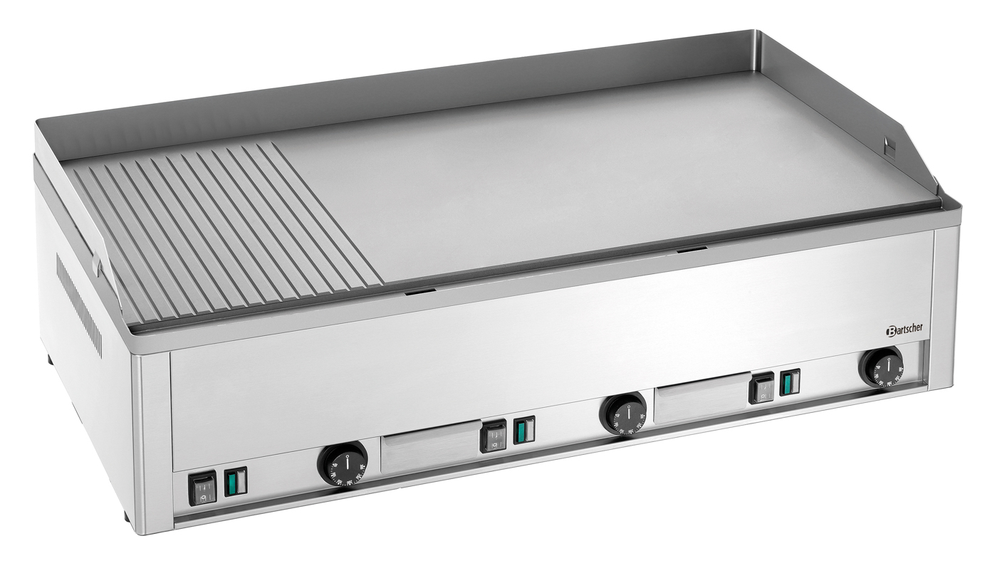 Bartscher Griddleplatte GDP 980E-GR | BreiteBratfläche: 980 mm | Maße: 98 x 53,5 x 29,0 cm.Gewicht: 70 kg