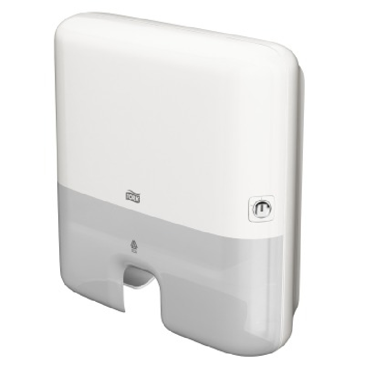 Tork Elevation Handtuchspender H2 für Interfold Handtücher, weiss Maße: 302 x 444 x 102mm