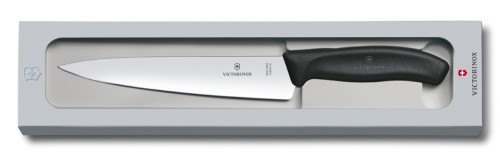 Fleischmesser Victorinox SWISS CLASSIC, Länge: 19 cm, Farbe: schwarz, Geschenkschachtel