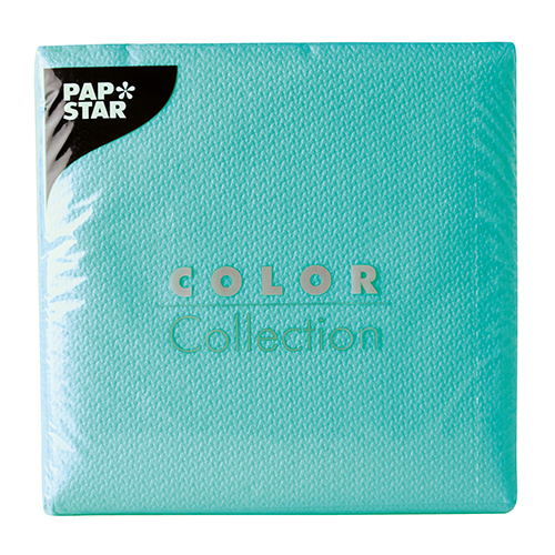 100 Servietten, 1-lagig 1/4-Falz 33 cm x 33 cm mint von PAPSTAR