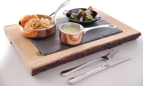 HENDI Miniatur Kasserolle mit Ausgießer - Maße: ø75x(H)40 mm