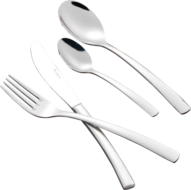 24-tlg. Besteck ISABEL aus Edelstahl 18/8 poliert. Im Geschenkkarton mit Fenster