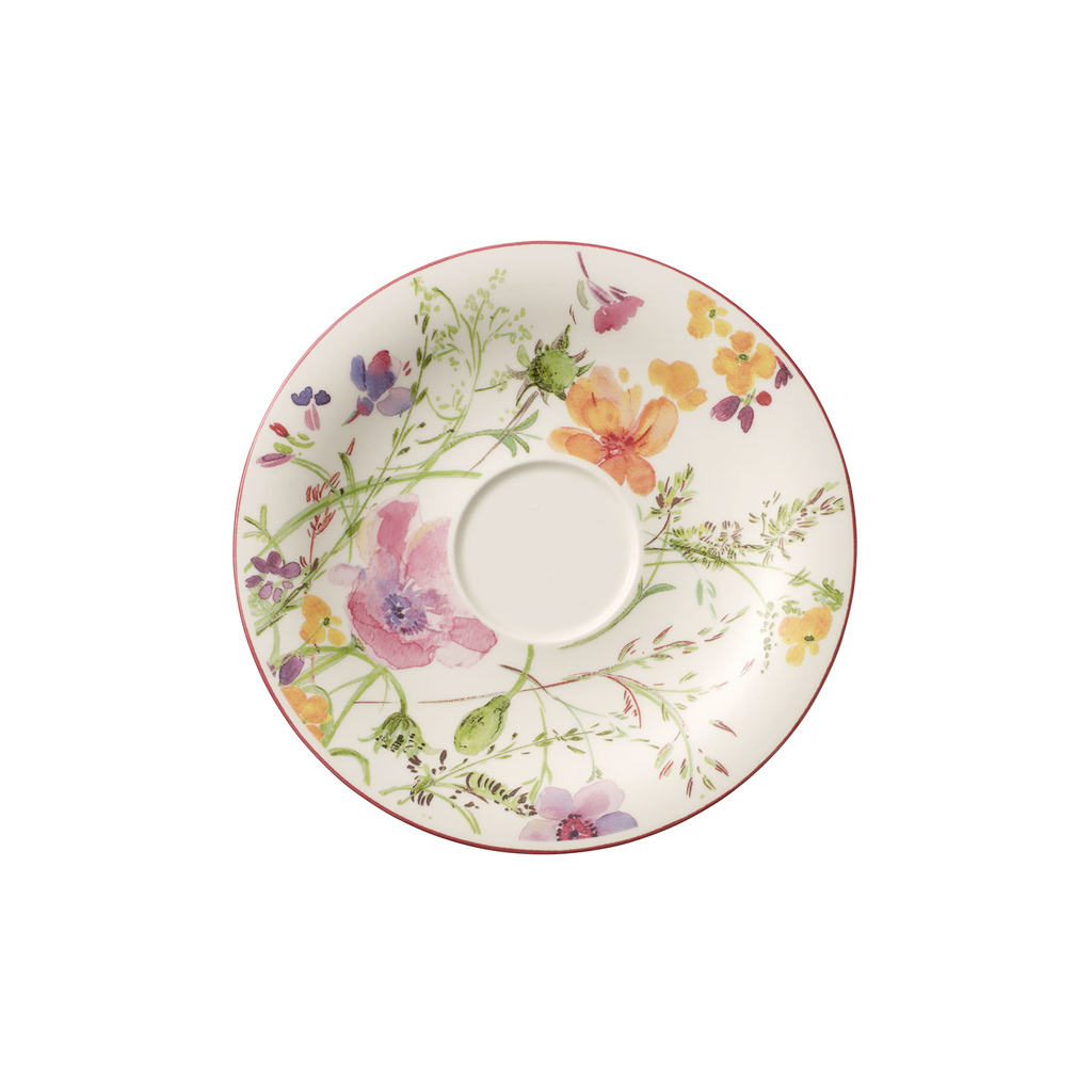 Villeroy und Boch Frühstücksuntertasse - Maße: 19 x 19 x 2,1 cm / Ser.: Mariefleur Basic