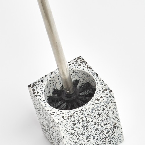 WC-Bürste "Terrazzo", Polyresin. Länge: 100 mm. Breite: 100 mm. Höhe: 380 mm