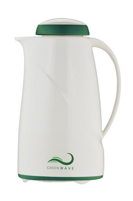 Helios Green Wave in weiß, Kapazität: 1 L mit ergonomischem Drehverschluss.