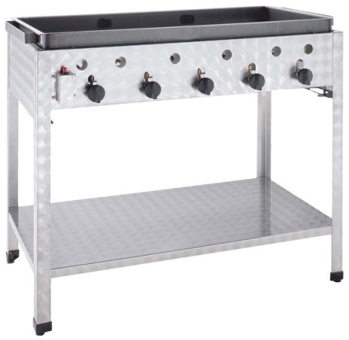 NEUMÄRKER Gas-Kombi-Standbräter - 5 Brenner nur für Propan-/Butangas 980x530x830 mm