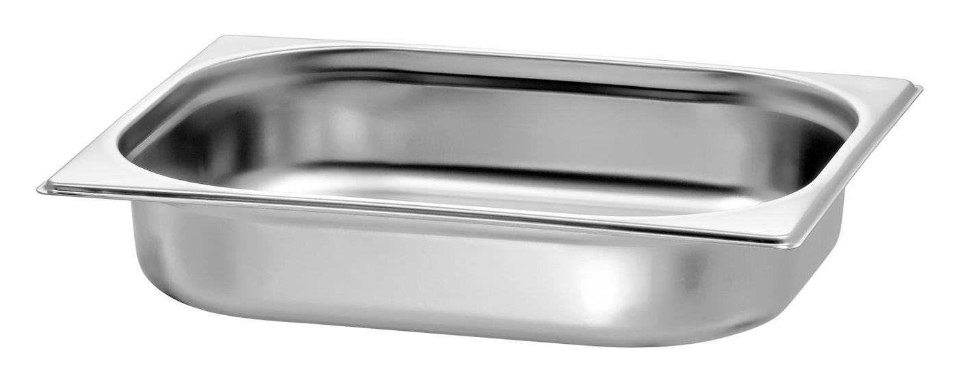 Bartscher GN-Behälter, 1/2, T65 | Ausführung:Ohne Perforation | Maße: 32,5 x 26,5 x 6,5 cm.Gewicht: 0,6 kg