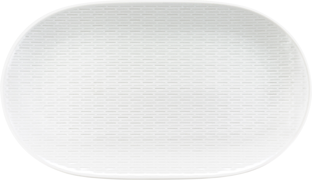 Bauscher Platte aus der Kollektion scope, oval, coup, relief, 37 cm, aus Porzellan