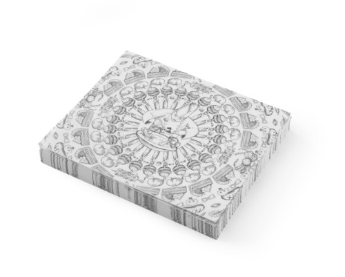 Einschlagpapier, fettresistent, 250x200 mm, abgepackt per 500 Blatt