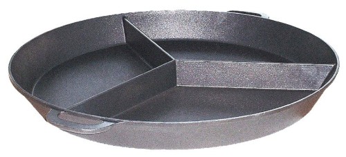 NEUMÄRKER Großraumpfanne Ø 800 mm mit 3-Teilung Ø 800 x h 90 mm