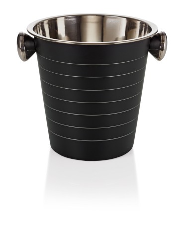 Flaschenkühler. Chromnickelstahl. mit schwarzer Pulverbeschichtung.