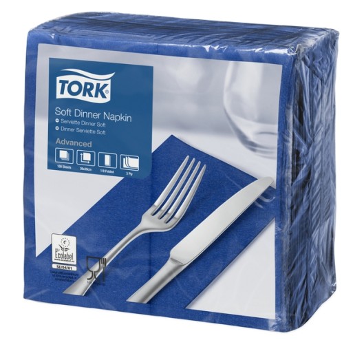Tork Soft Dinnerserviette Dunkelblau Advanced Dunkelblau