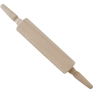 axentia Gebäck-Roller 6 x 23 cm (Ø x L) Holz braun