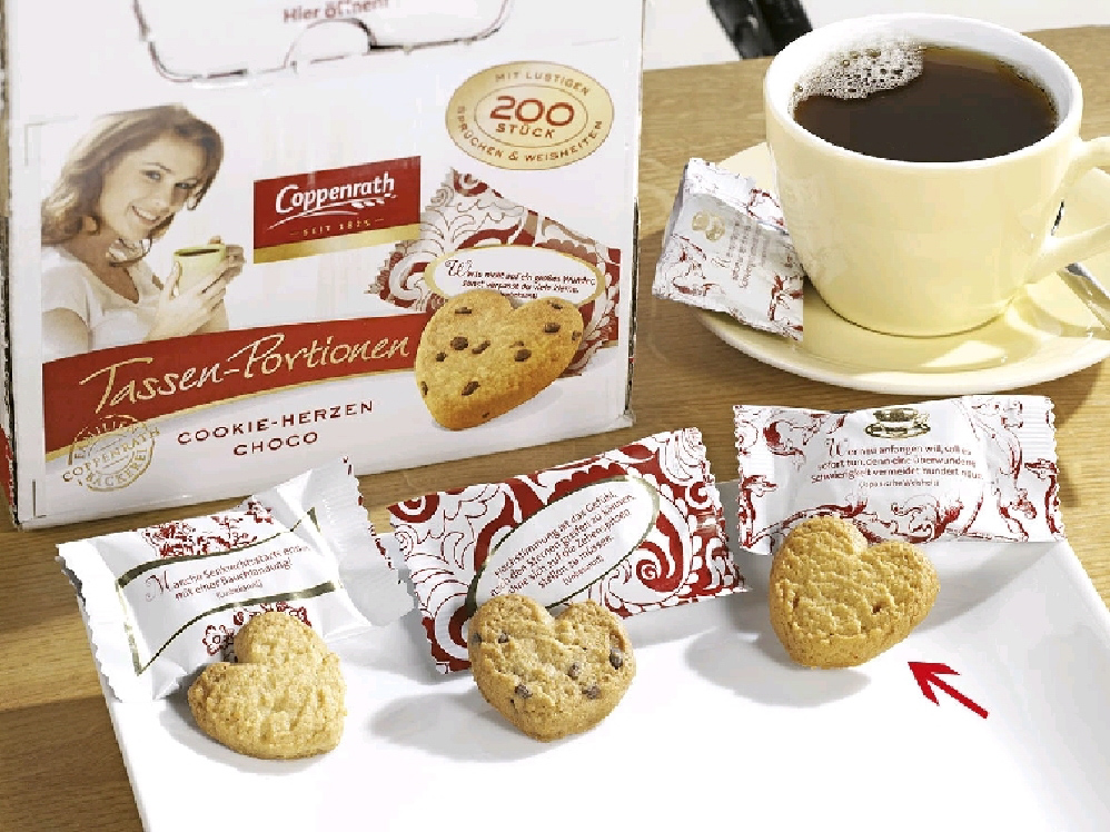 Coppenrath Caramel Cookie- Herzen Inhalt: 200 Stück à 5 g.