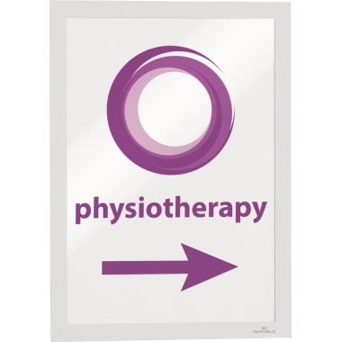 DURABLE Magnetrahmen DURAFRAME® DIN A4 PVC weiß 2 St./Pack.