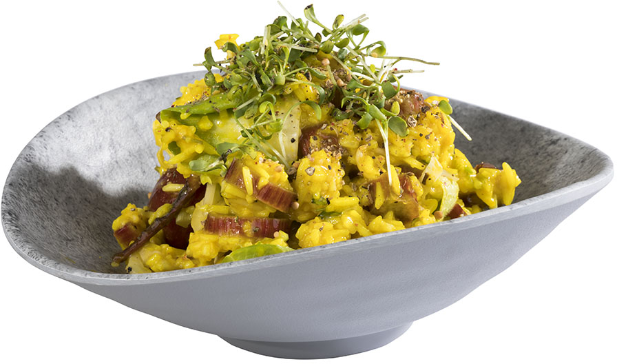 Schale -ELEMENT- 17,5 x 15,5 cm, H: 5,5 cm Melamin Farbe: Betonoptik 0,18 Liter spülmaschinengeeignet stapelbar nicht