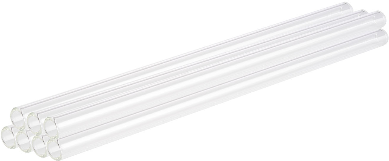 Trinkhalme 7er Set Ø 10 mm, Länge: 21 cm Glas Inhalt: 7 Trinkhalme spülmaschinengeeignet zerbrechlich Farbe: Transparent