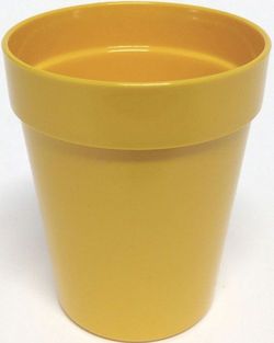 Roltex Becher mit glatter Oberfläche und 220 ml Füllvermögen, gelb