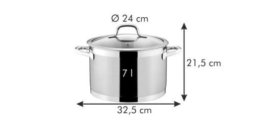 Topf PRESIDENT mit Deckel Ø 24 cm, 7.0 l