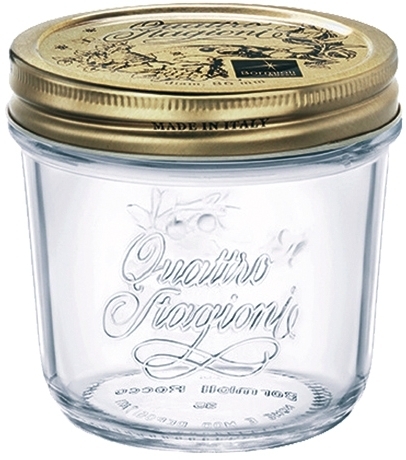Quattro Stagioni Einmachglas 20cl - mit Metallschraubverschluß - Bormioli Rocco Professional