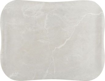 Roltex Speisetablett Dura, 42 x 32 cm, weißer Marmor