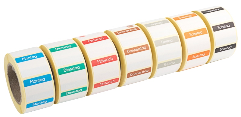 Nachfüllset Tagesetiketten