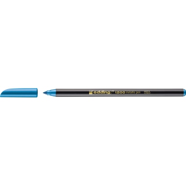 edding Fasermaler colourpen 1200 metallic 1-3mm blau metallic auswaschbar