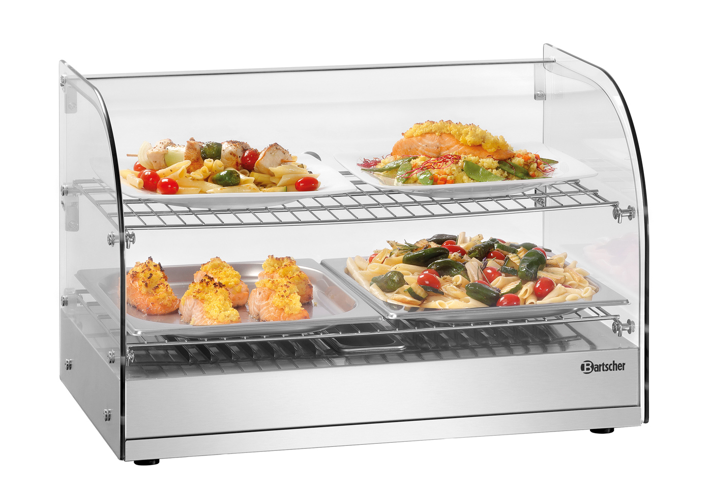 Bartscher Heiße Theke 5200 2ER | BreiteZwischenablage: 520 mm | Maße: 56 x 39,5 x 36,5cm. Gewicht: 14,8 kg