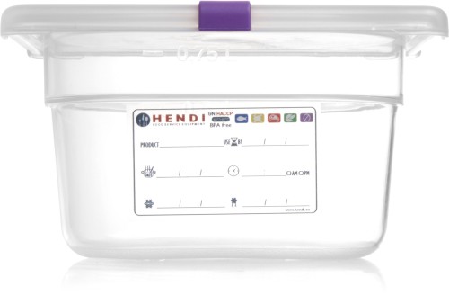 HENDI Aufbewahrungsbehälter Gastronorm 1/9 - 100 H mm - 176x108 mm 1,0 Liter