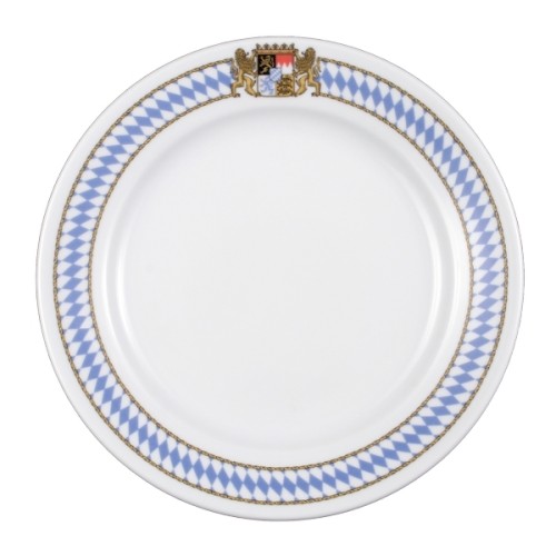 Seltmann Teller flach 23 cm Fahne, Form: 1/2 Dick, Dekor: 27110 Bayern