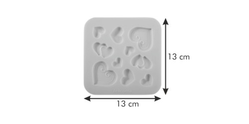 Silikonformen DELÍCIA DECO, Herzchen Silikon Spülmaschinenfest