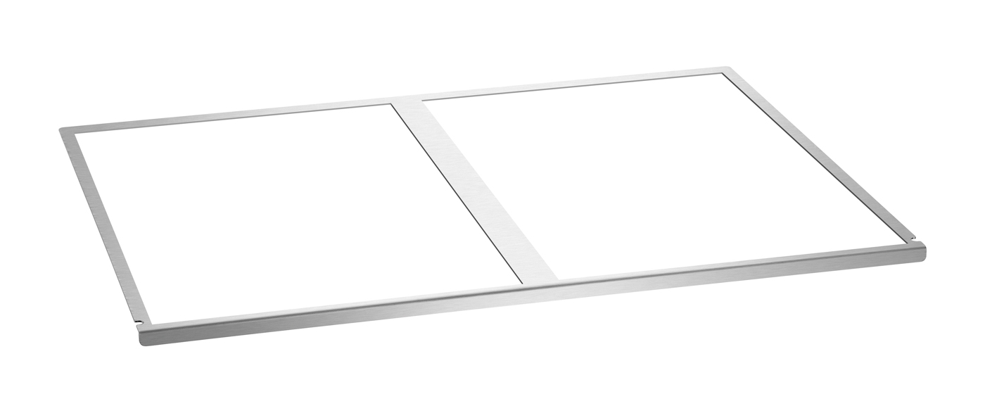 Bartscher Einlegeboden M4 Snackpoint 200 |Ausschnitt 1: Ausgelegt für Bain Marie 1/1 GN,150 mm | Maße: 75,5 x 57,8 x 1,5 cm. Gewicht: