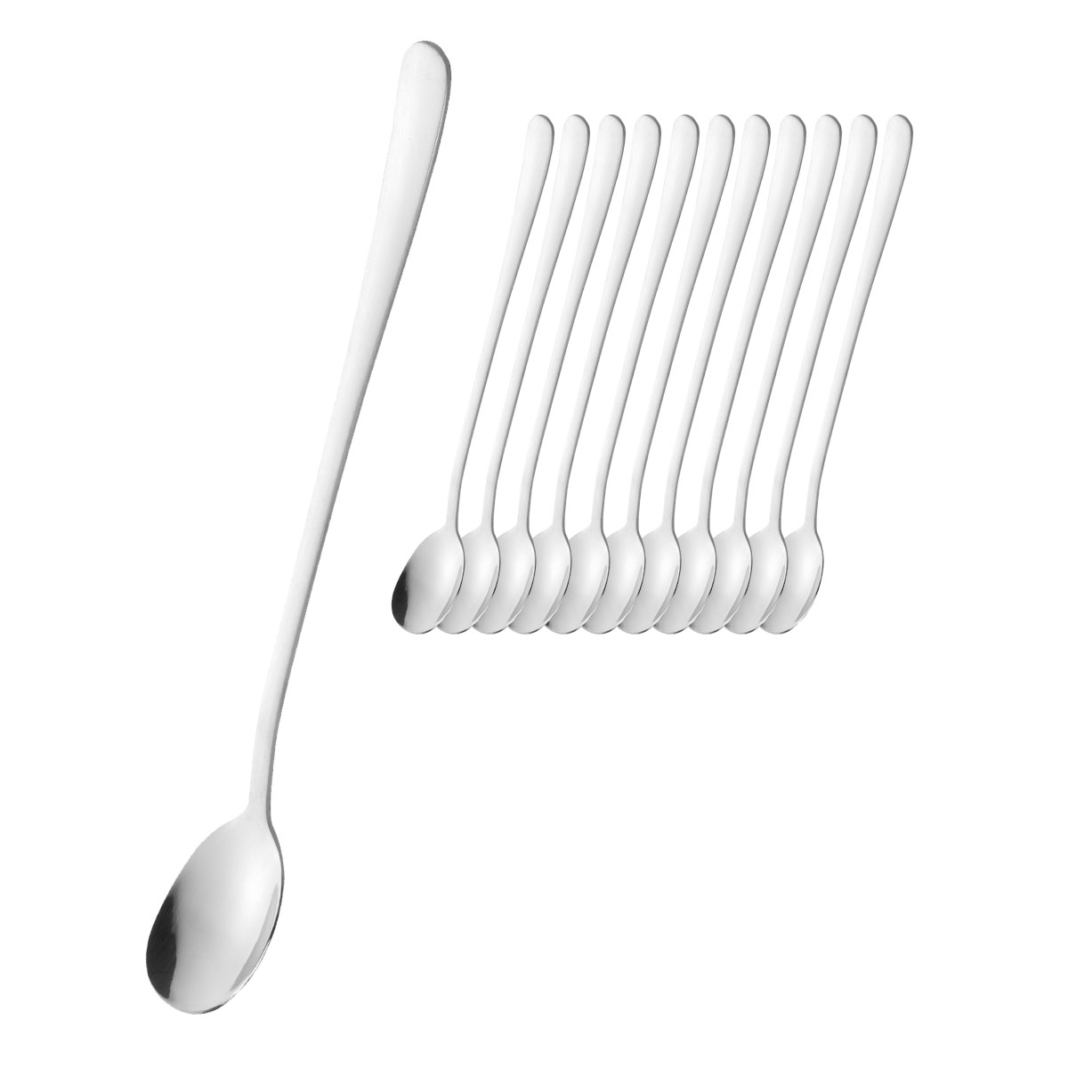 6 Langstiel-/Cocktaillöffel Sylvia 18/10 poliert im Fenster-Geschenkkarton EAN-Code: 29019526