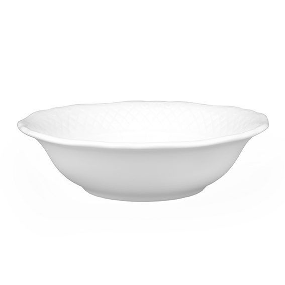 Kompott 14 cm - Form: La Reine - weiss - aus, Porzellan. Hersteller: Eschenbach. "Made in, Germany".