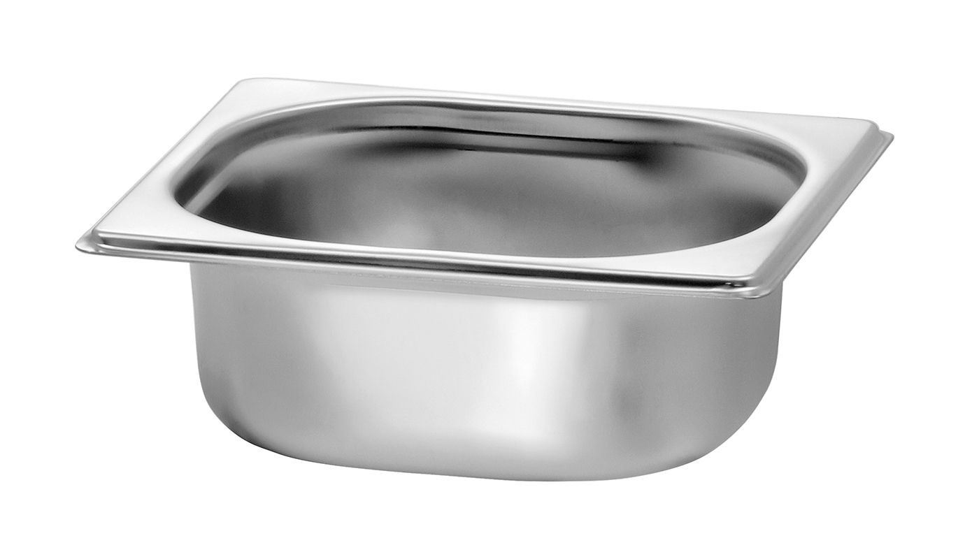 Bartscher GN-Behälter, 1/6, T65 | Ausführung:Ohne Perforation | Maße: 17,6 x 16,2 x 6,5 cm.Gewicht: 0,2 kg