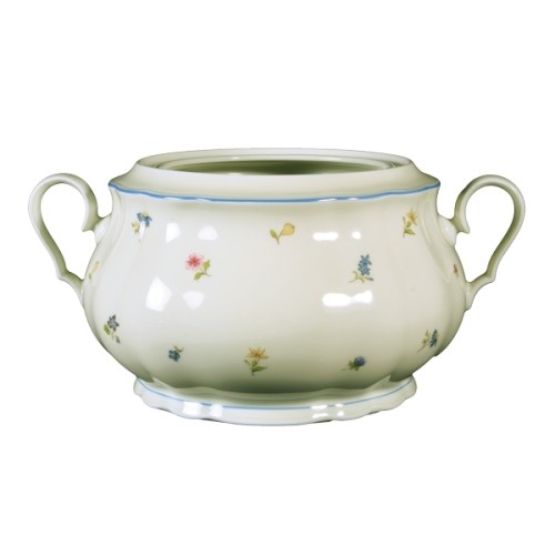 Seltmann Unterteil zur Terrine 12 Personen, Form: Marieluise, Glasur: elfenbein, Dekor: 30308 Streublume