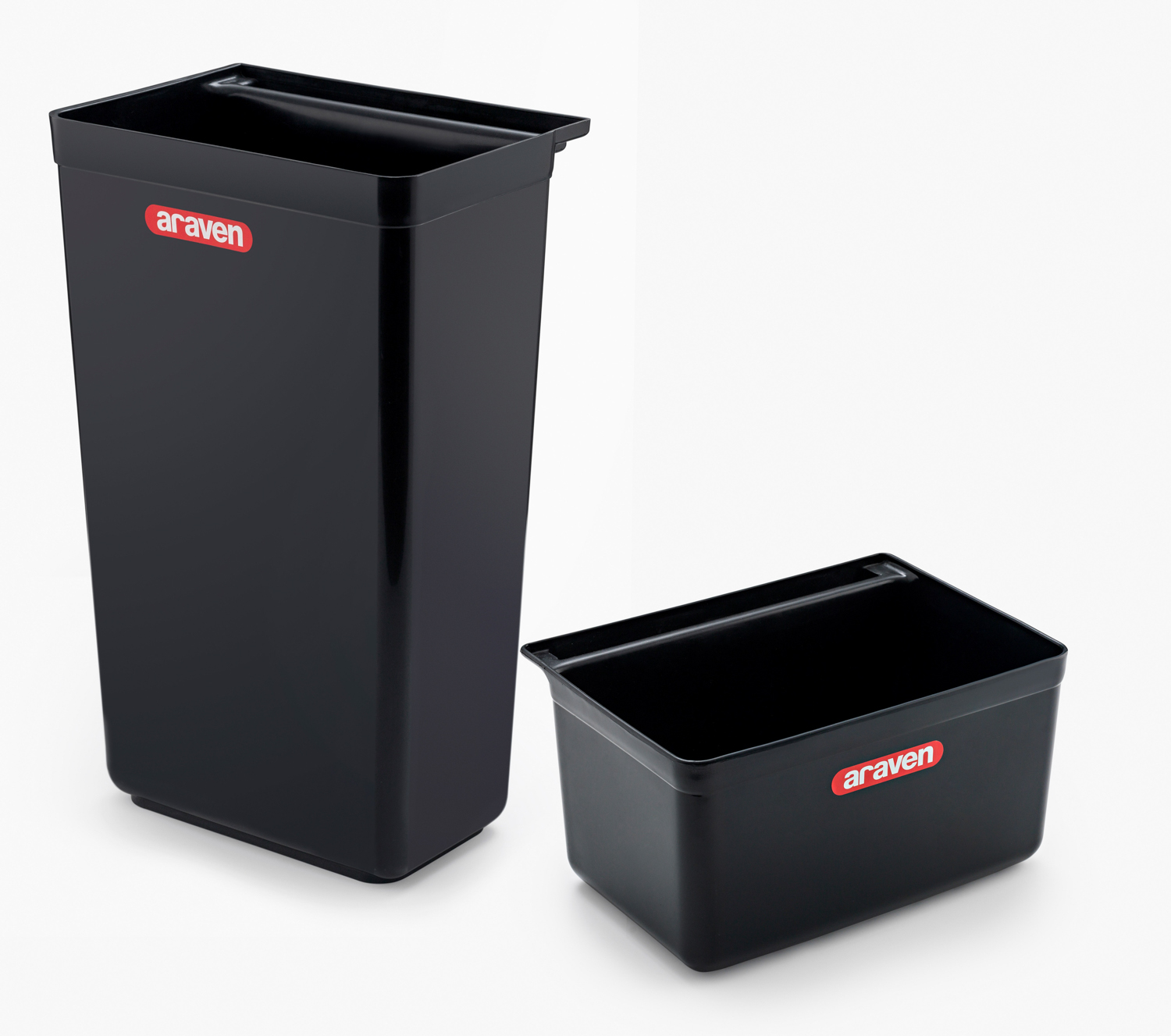 ARAVEN Abfallbehälter für den Servicewagen, große Ausführung mit den Abmessungen 330X230X560mm