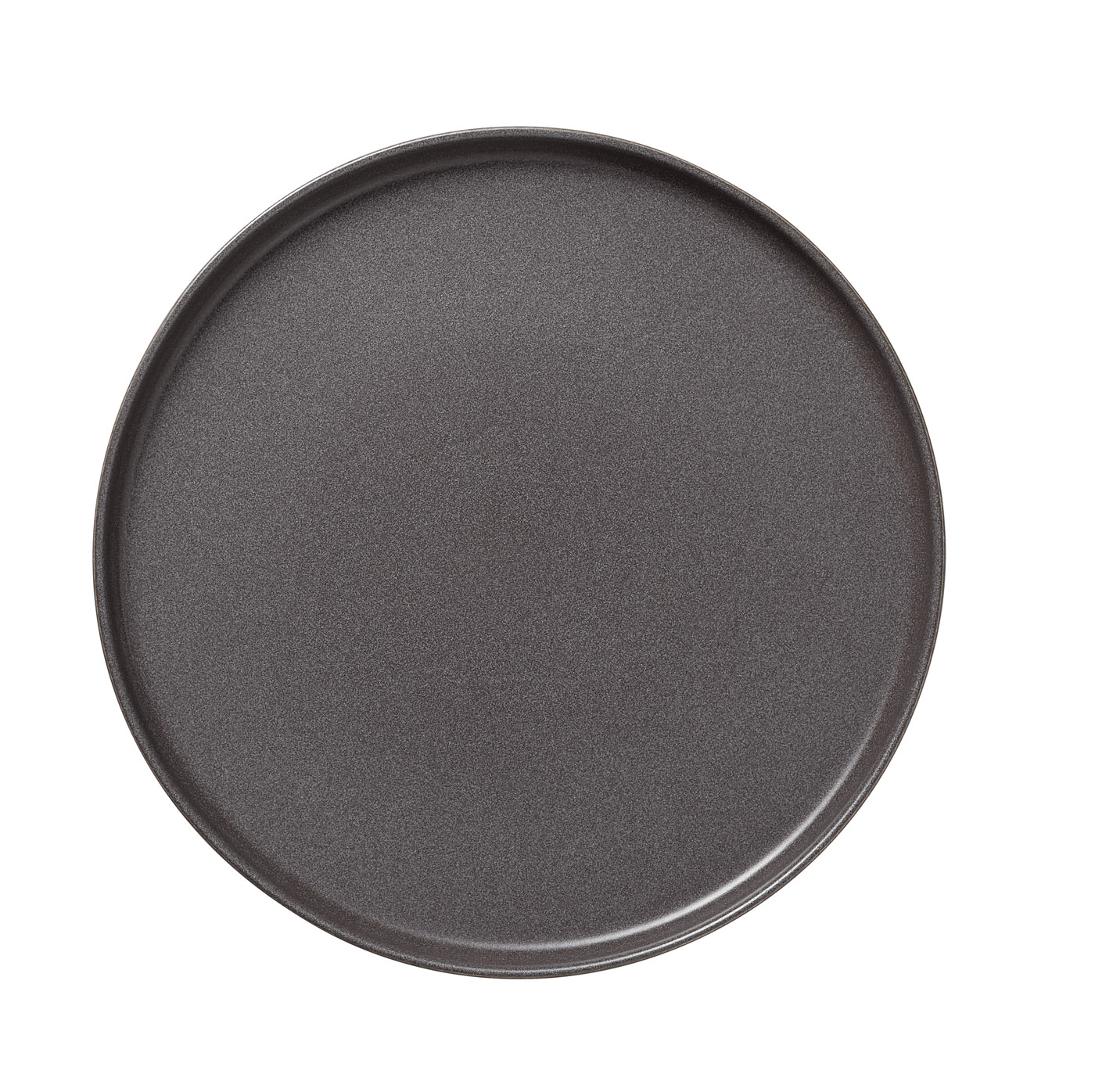 Teller ROCKZZERO, flach, Ø 33 cm, Set á 4 Stück, stone grey, Steinzeug Flache Ausführung, Farbe: Stone Grey