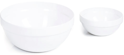 Melamin Schale Sarnia in weiß, Kapazität: 0,5 Liter Maß: Ø 14 cm, Höhe 6,5 cm