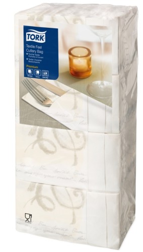 Tork Textile Feel Sinfonie Bestecktasche Premium Weiß