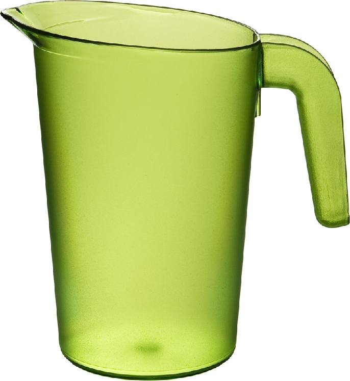 Roltex Saftkanne LUCY aus Polycarbonat in grün, Kapazität: 1 l, Höhe: 17 cm.