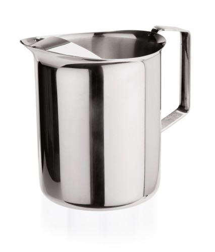 Krug. Chromnickelstahl. hochglanzpoliert, mit Eislippe.