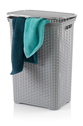 KELA Wäschebox Brasilia PP-Kunststoff hellgrau 43,5x33,5x60,0cm 60,0l