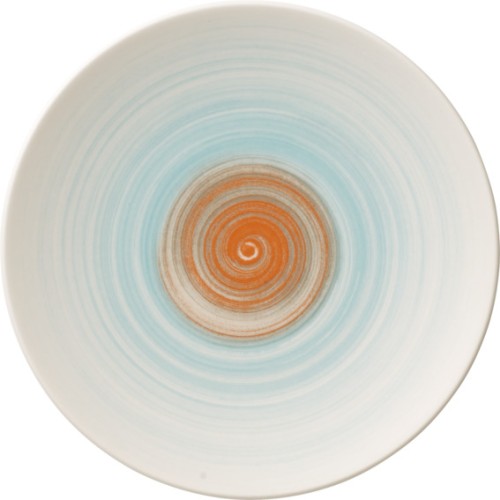 Villeroy & Boch Coupeteller flach, 16 cm Durchmesser, Serie Amarah Aquamarin